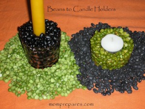 beans to candle holders