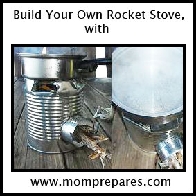 You can turn a few everyday objects into your own rocket stove! Image by Aprille Ross, cover design by Kate Singer.