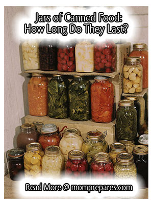 Canned goods should last about a year when canned and stored properly. Photo by the Library of Congress