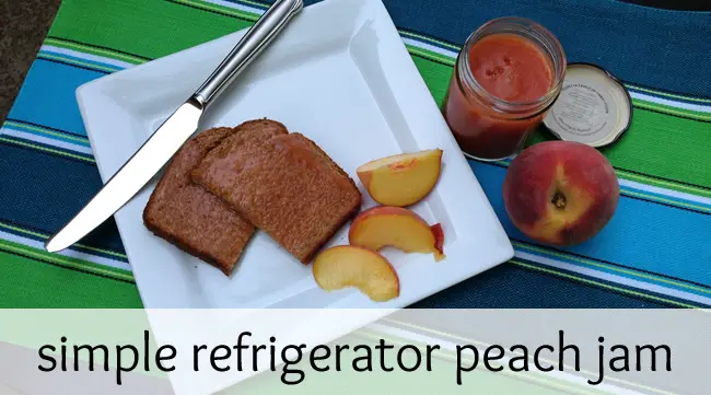 Peach Refrigerator Jam Recipe