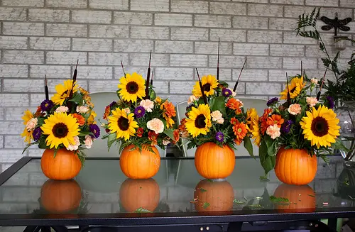 How to Make a Floral Pumpkin Centerpiece