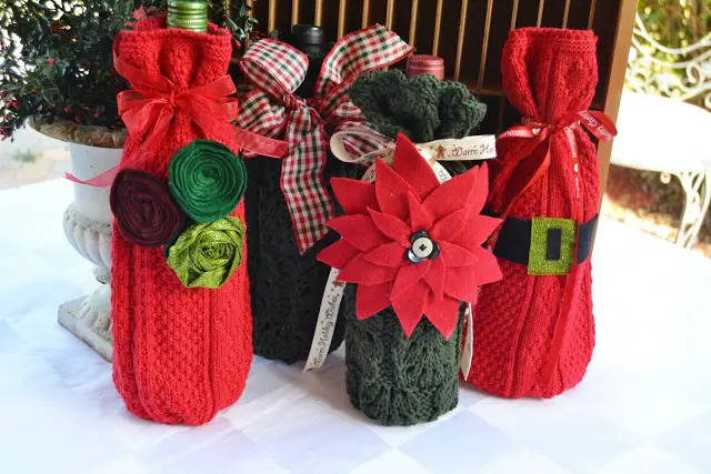 Sweater Wine Bottle Sleeves