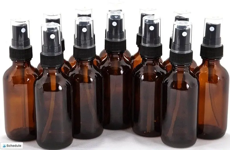 dark glass spray bottles