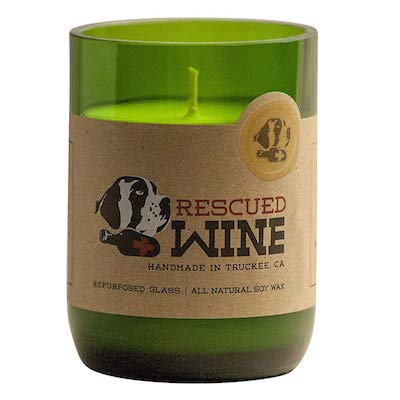 Rescued Wine Candles